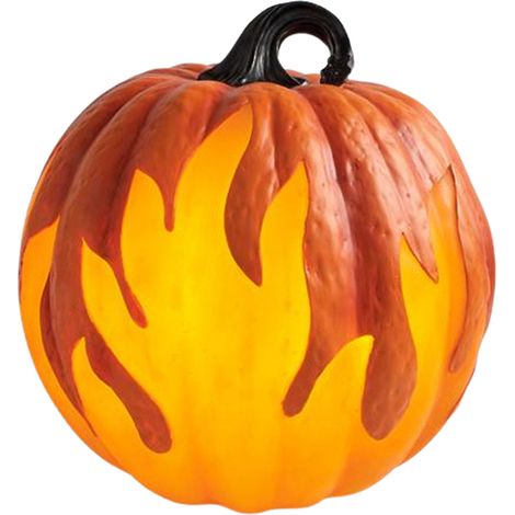 Jack O'Lantern lumineux à batterie décoratif pour Halloween, citrouille à flamme LED, décoration maison, accessoire fête (1/5)