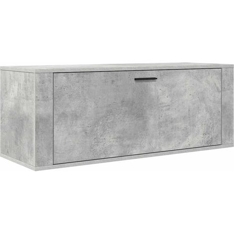 Maison Exclusive - Scarpiera a Muro Grigio Cemento100x35x38cm in Legno Multistrato (1/5)