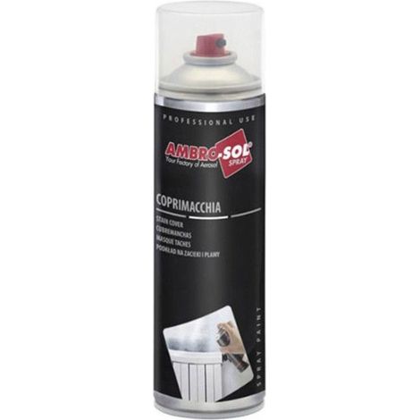 Peinture couvre tâche spray - AMBRO-SOL - Blanc - 500 ml - Monocouche - 10 m²