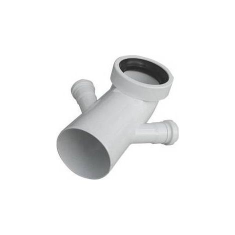 COURBE BLANCHE WC RACCORDEMENT À VERRE  DOUBLE  VALSIR Dimensions : Diam. 110 / 40