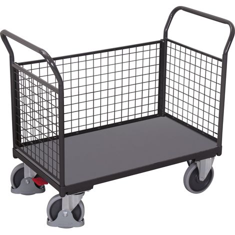 Cordes Dreiwandwagen mit Draht RAL 7016 (1/4)