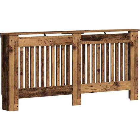 Cache-radiateur ancien en bois, 172 x 19 x 81,5 cm (1/5)
