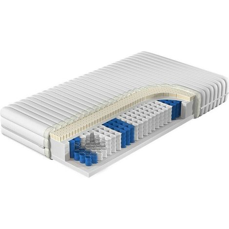 Matelas ComfiDream Latex , Avec ressorts (Pocket), À deux côtés, 7 matelas à 7 zones de dureté, Deux niveaux de fermeté, Latex, Mousse de polyuréthane (1/2)