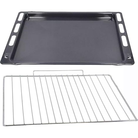 Kit Leccarda + Griglia per Forno Hotpoint Ariston Indesit Whirlpool Ignis Ikea, Dimensioni: 477x370 mm IFW HAO FSM FSL FMA DFW (1/5)