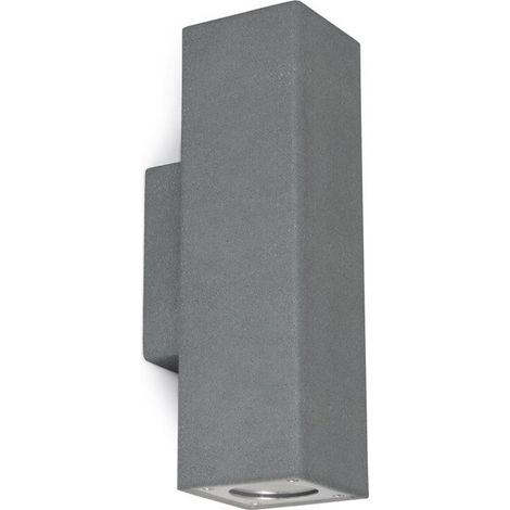 Supporto a parete STONE Square IP65 GU10 2x12W up-down Concrete negro (1/4)