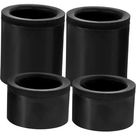 Quatre pieds de meubles réglables, compatibles avec les canapés, les bancs et les armoires vérin durable support robuste noir. (1/5)