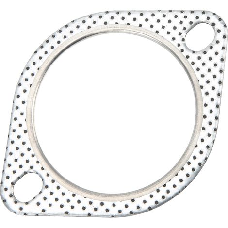 Joint de collecteur d'échappement 2 trous en acier perforé, universel pour 3 pouces/76 mm, turbo véhicule (1/5)