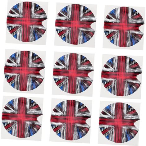 Pieces Tank Cap Protector Stickers Flag Design Compatible
