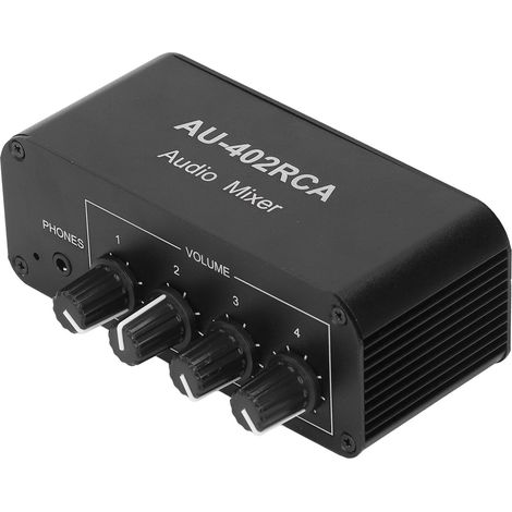 Sélecteur audio bidirectionnel stéréo 4 voies LR (4 entrées, 2 sorties) RCA