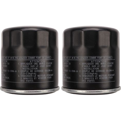 Nettoyant à Huile, 2PCS Filtre à Huile 5GH 13440 70 Remplacement de Surface Lisse Noir pour YZF-R1 2000-2014. (1/5)