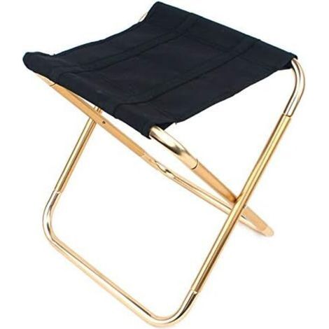 Tabouret Camping Pliant, Mini Tabouret Pliant Portable Chaise Pliante Portable pour Le Camping, la PĂŞche, Les Voyages (1/4)