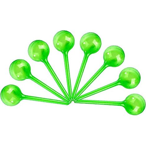 Piece Watering Balls Automatic Set Plants Plastic Water Dispenser Adjustable Flowers Small (S,Green) (1/4)