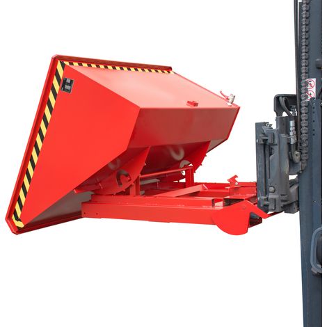 Bauer Spänebehälter S4A 1200, lackiert, Feuerrot