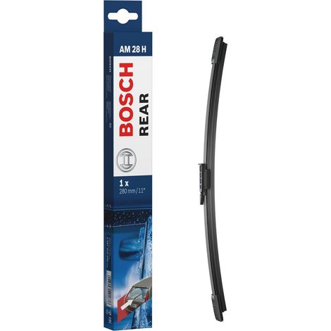 BOSCH AM28H - BALAI D'ESSUIE-GLACE REAR - LONGUEUR : 280 MM - ESSUIE-GLACE ARRIÈRE, NOIR BAM28H