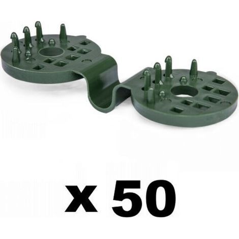 Lot de 50 clips de fixation verts pour brise vue (1/3)