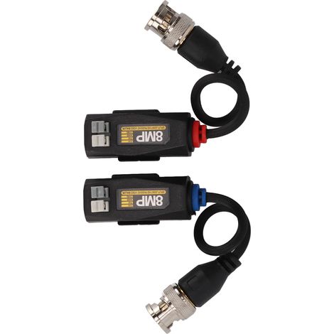 1 Paire de Balun Vidéo 4K 8MP HD avec Protection Antifoudre pour Caméras AHD CVI TVI CVBS (1/5)