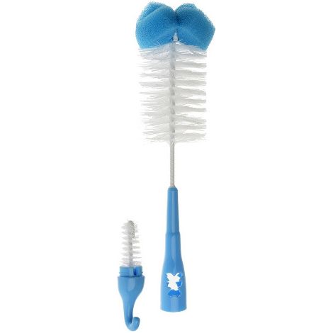 Ensemble de 2 brosses pour biberon et tétine Akuku A0574