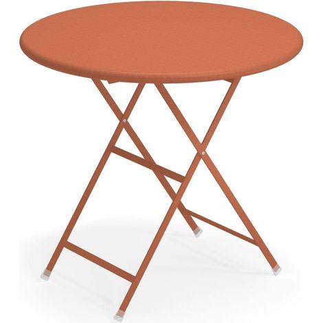 EMU Arc En Ciel Table ronde Pliable 80 Rouge érable 26 (1/5)