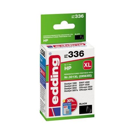 Tintenpatrone kein Originalzubehör Kompatibel mit: HP 301XL EDD-336 ca. 700 Seiten schwarz 21ml (1/3)