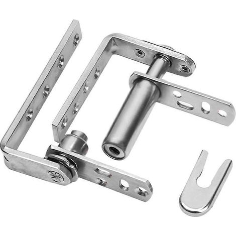 Lot de 2 charnières pour portes de café, quincaillerie pour portes battantes en acier inoxydable 304, charnières pour portes de saloon, fermeture automatique, pour portes battantes - M-Perfet (1/5)
