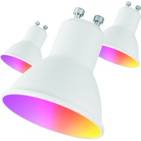Intelligente Glühbirne muvit io miopak006/ gu10/ 5.5w/ 400 lumen/ 2700k-6500k/ pack of 3 pcs.