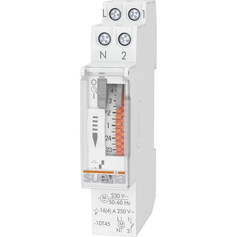 Suevia SU400132 Interrupteur horaire pour rail DinO One D 230 V/AC programme quotidien X989481