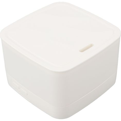 Diffuseur d'arômes et humidificateur avec télécommande USB 5V 800ml, lumière RGB 7 couleurs, blanc, idéal pour la chambre. (1/5)