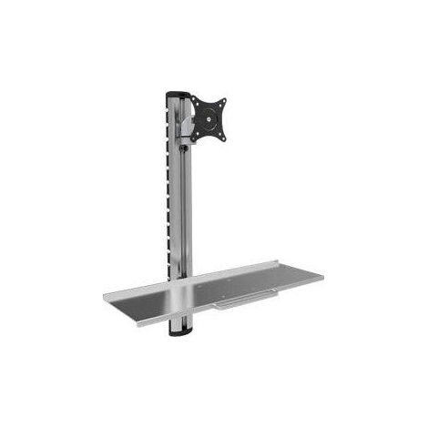 Techly Support mural ergonomique argenté pour bureau