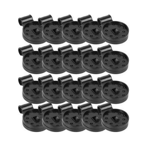Black Attachments for Fence Netting and Shade Cloth - Pack of 20 - Versatile and Easy to Use