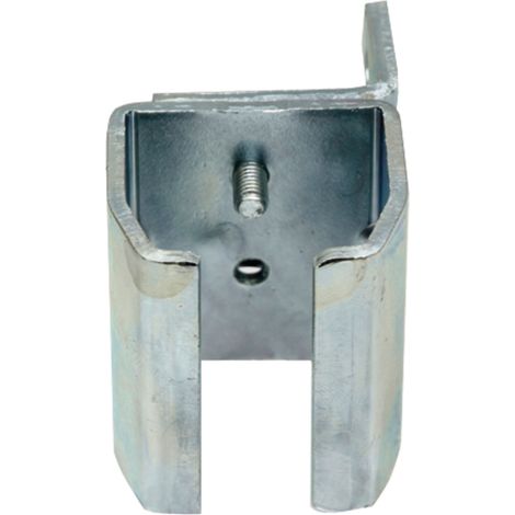 Fixation murale pour un rail de guidage de 50 x 51 mm pour un tube de roulement en acier galvanisé 9038V