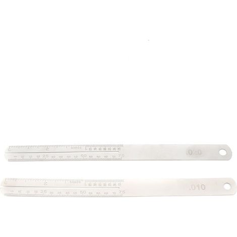 2 Pièces Protège-Frette pour Guitare, Outil de Réparation en Acier Inoxydable avec Échelle pour Manche (1/5)