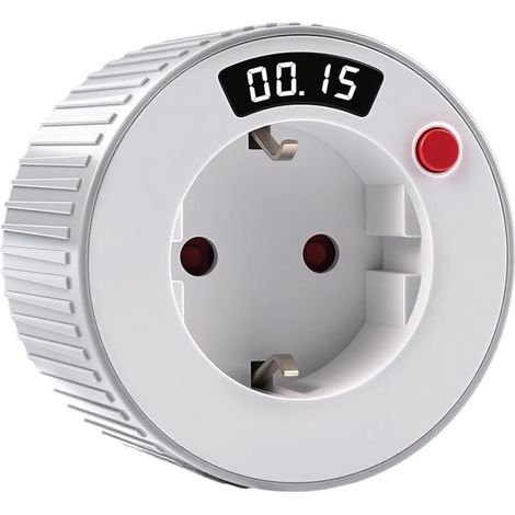 Timer Plug with Mechanical Countdown, Programmable AC230V 16A 3680W, LED Display, 24 Hour Timer with 1 Minute Interval, TM15 Timer Plug (1/5)