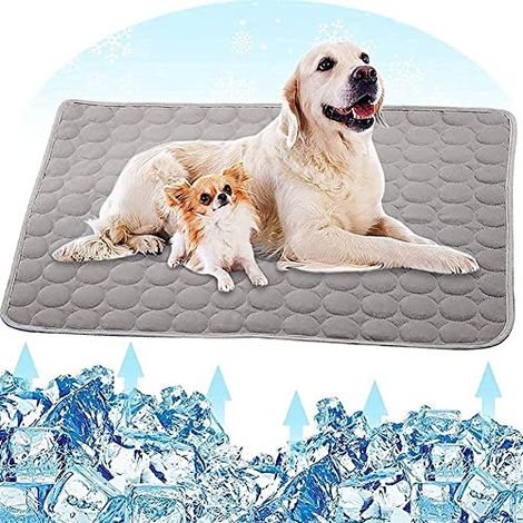 Fueegue - Alfombrilla refrescante para perros, alfombrilla refrescante para perros, alfombrilla refrescante para mascotas para perros o gatos pequeños y medianos, duradera (1/5)