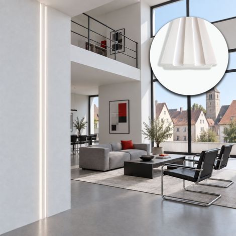 Profilo LED da Incasso per Cartongesso in Polimero 17x110x2700 mm – JX236 – Venduto al Metro Lineare