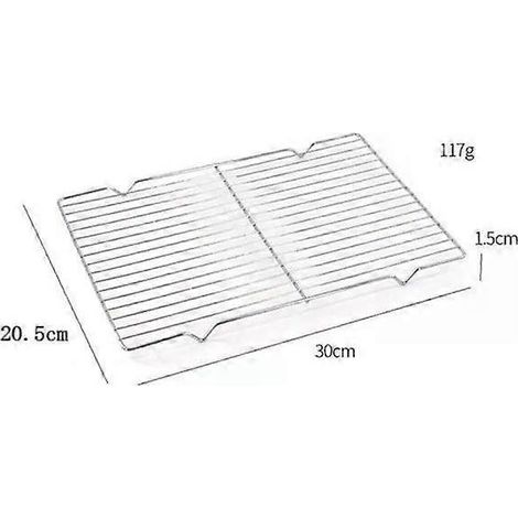Online Store - Grille de cuisson rectangulaire en acier inoxydable (lot de 3) - Accessoires de cuisine extérieure (1/5)