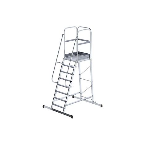 eurokraft pro  Scala a palchetto in alluminio  con salita da un