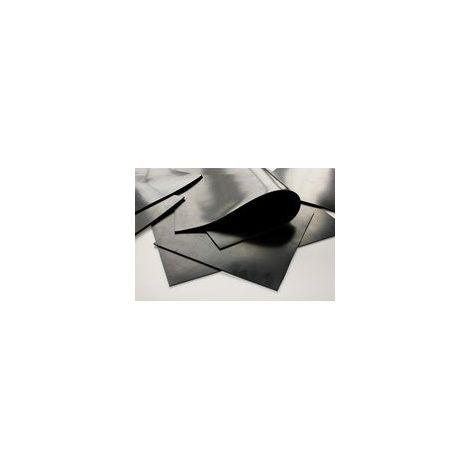 Foglio di gomma nitrilica - 1 pezzo - NBR - Resistente all'olio - Tenuta meccanica - A4 2 mm (1/5)