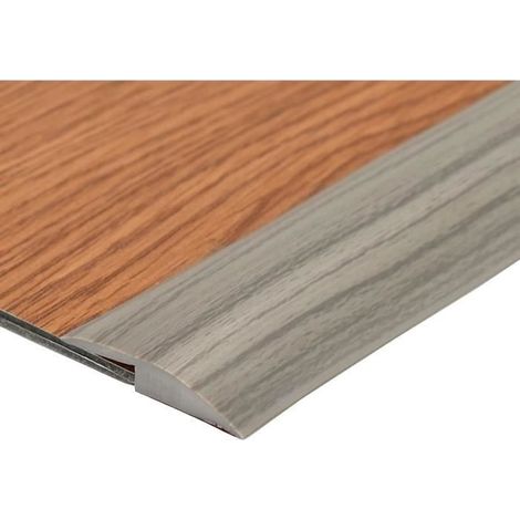 Profilés de transition,Bande de sol en vinyle PVC auto-adhésive,Bandes de transition pour seuils,bande,5mm x3m,Grain de bois gris (1/4)