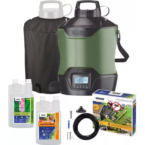 kit antizanzare stocker geyser "base" 12l con "florifens" ed "etokraft"