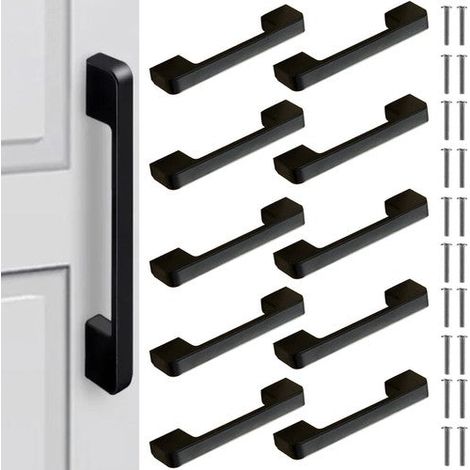 Tirador para mueble negro - 10 uds. Ruhhy 24190