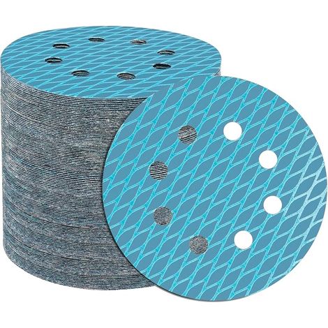 100 Pièces Disque Poncage 125mm,grain 600 pour ponceuses à disque aléatoire et ponceuse orbitale (1/5)