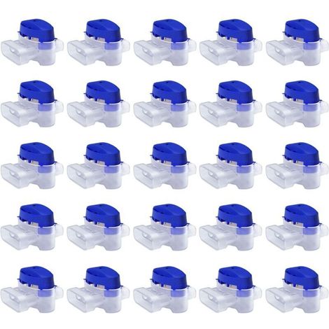 ALLIANDISSet de Connecteurs de Câbles pour Robot Tondeuse - 50 Raccords Remplis de Gel pour Étendre ou Réparer Fil Electrique Bas Voltage Tondeuse Automatique - Étanches, Sûrs, Dénudage Inutile