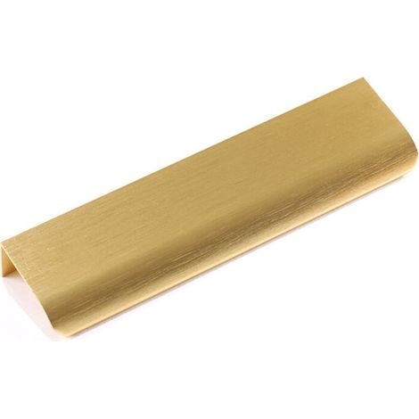 10pcs 128mm or poignée de meuble poignée de meuble en aluminium, poignée de cuisine moderne poignée de porte incurvée poignée de tiroir cachée armoire chambre salle de bain