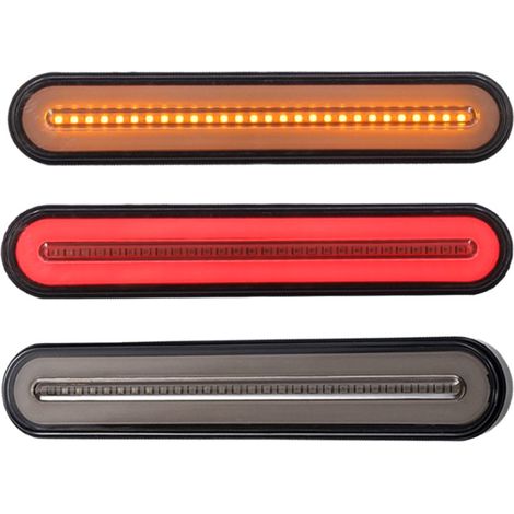 New heavy-duty truck trailer with 100 dual-color LED brake and turn signal taillights (one unit) available for immediate purchase. (1/5)