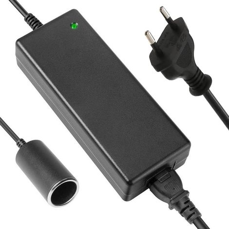 Trade Shop - Adattatore Convertitore Per Presa Accendisigari Spina Rete Da 220v A 12 V Ac-dc - (1/5)