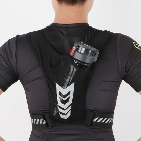 Lauf-Handyweste, leichte, atmungsaktive Brusttasche aus Mesh, verstellbare Schnalle. (1/5)