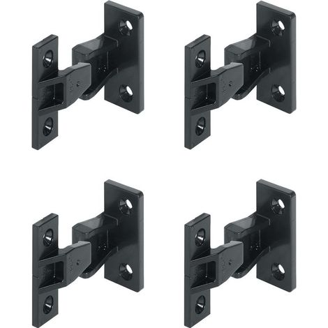 (4 Paire) Ferrure à Enfiler Plaques de Partie et Cadre Support de Panneau Connecteur Raccords Suspendus pour Meubles Panneaux à Enlever Souvent Jusqu'à 20 kg (1/5)