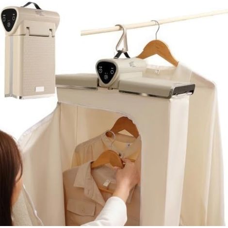 Sèche linge électrique avec housse de protection minuterie réglable et chaleur constante pour un séchage efficace (1/5)