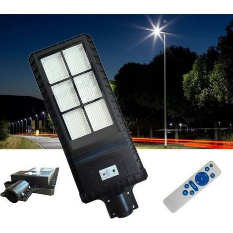 TrAdE Shop Traesio - Lampione Stradale Faro A Led 180w Con Pannello Solare Telecomando Fb-99180 - (1/5)