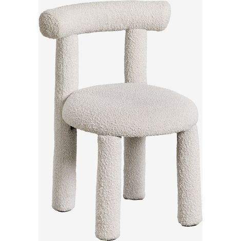 Set di 4 sedie da pranzo in tessuto bouclé Gia SKLUM            